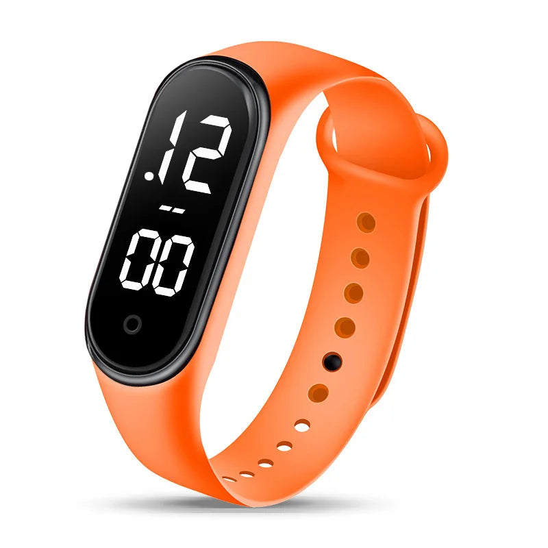 Rubber Luminous Waterproof LED Children's Electronic Watch Casual Fashion Creative Outdoor Sports Student Electronic Watches