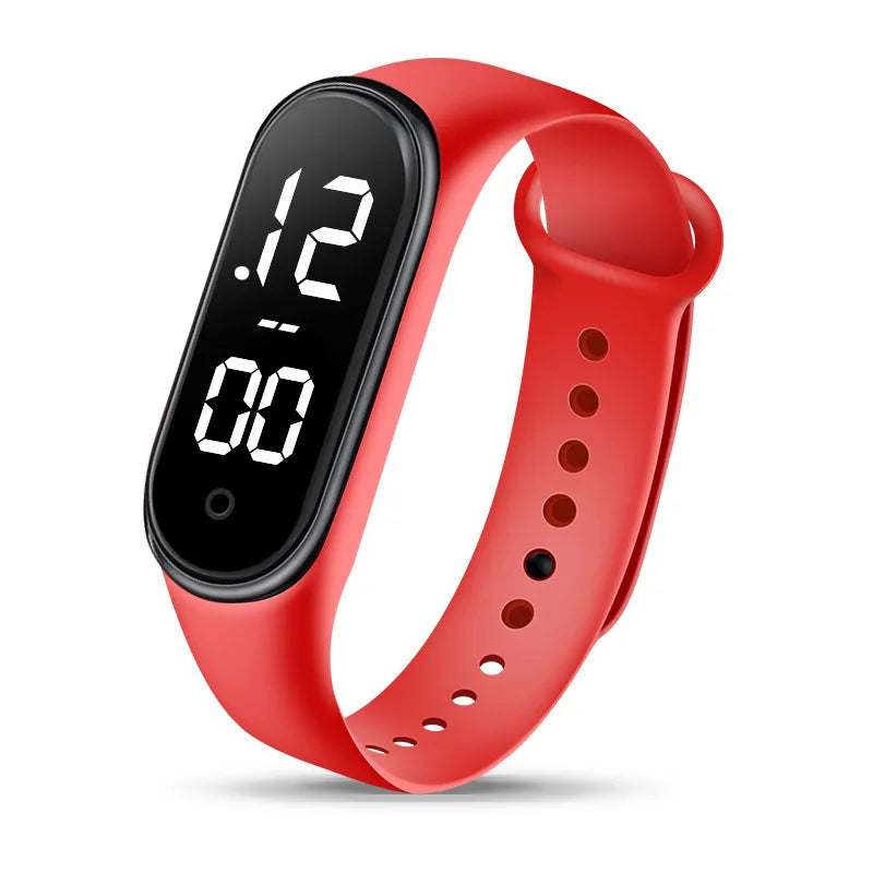 Rubber Luminous Waterproof LED Children's Electronic Watch Casual Fashion Creative Outdoor Sports Student Electronic Watches