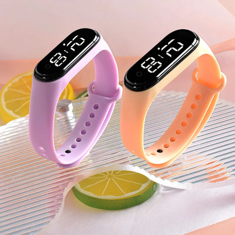 Rubber Luminous Waterproof LED Children's Electronic Watch Casual Fashion Creative Outdoor Sports Student Electronic Watches