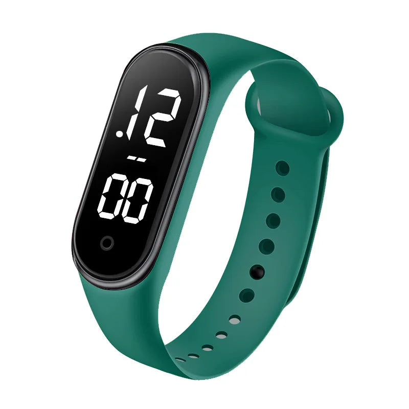 Rubber Luminous Waterproof LED Children's Electronic Watch Casual Fashion Creative Outdoor Sports Student Electronic Watches