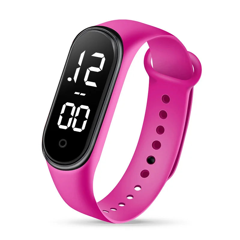 Rubber Luminous Waterproof LED Children's Electronic Watch Casual Fashion Creative Outdoor Sports Student Electronic Watches