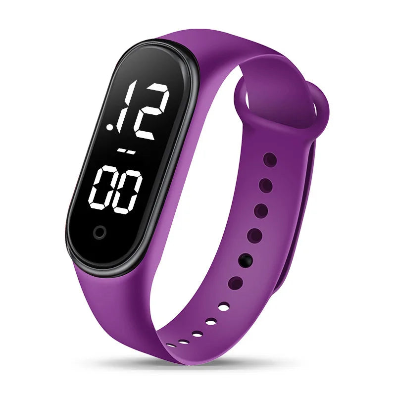Rubber Luminous Waterproof LED Children's Electronic Watch Casual Fashion Creative Outdoor Sports Student Electronic Watches