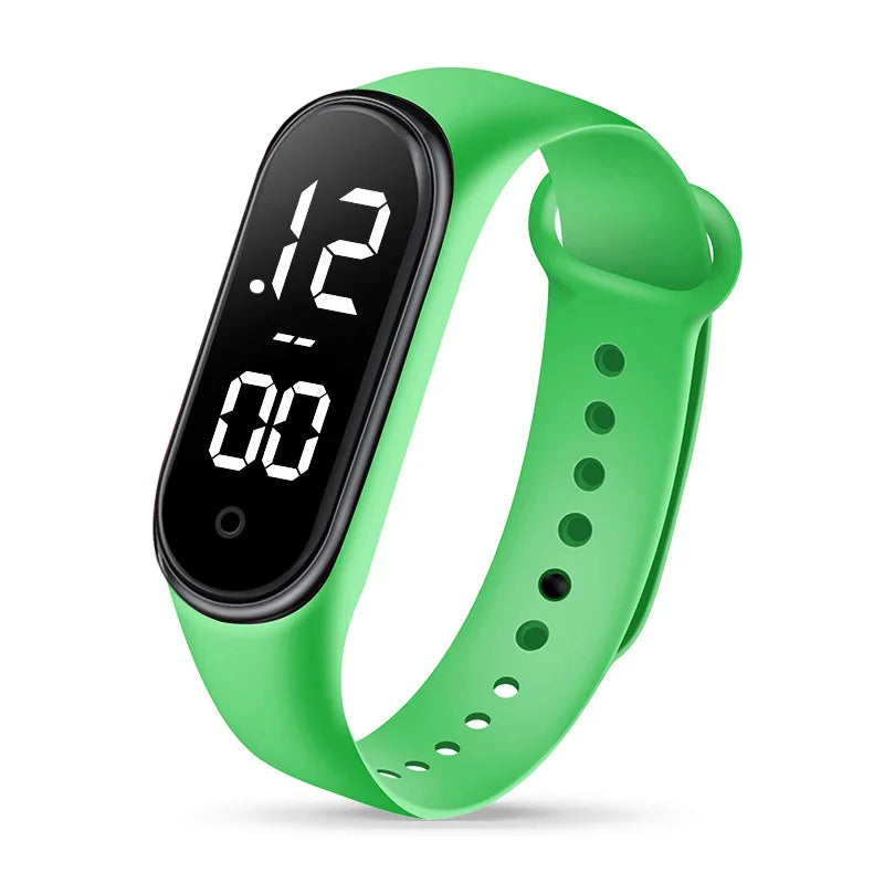 Rubber Luminous Waterproof LED Children's Electronic Watch Casual Fashion Creative Outdoor Sports Student Electronic Watches