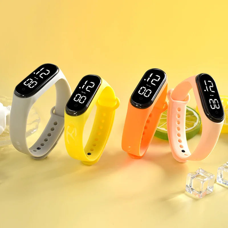 Rubber Luminous Waterproof LED Children's Electronic Watch Casual Fashion Creative Outdoor Sports Student Electronic Watches