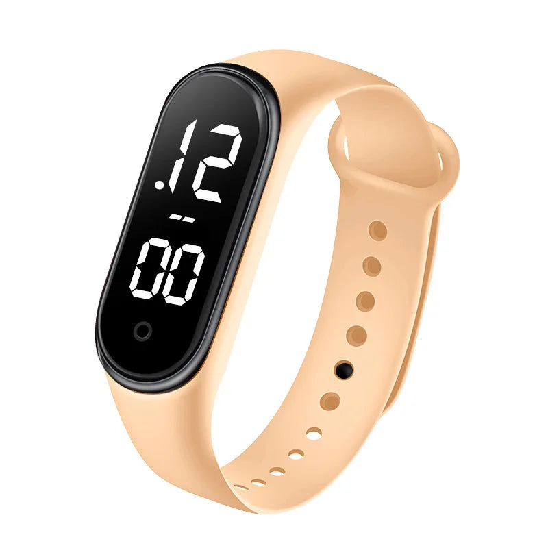 Rubber Luminous Waterproof LED Children's Electronic Watch Casual Fashion Creative Outdoor Sports Student Electronic Watches